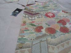 画像3: 着物アロハシャツ　Mサイズ　＃５８７ (3)