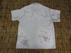 画像4: 着物アロハシャツ　Mサイズ　＃６５０ (4)