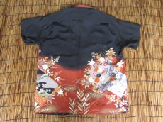 画像4: 着物アロハシャツ　Lサイズ　＃７５８ (4)