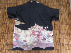 画像4: 着物アロハシャツ　Lサイズ　＃７５９ (4)
