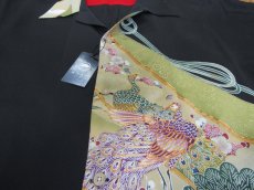 画像3: 着物アロハシャツ　Mサイズ　＃７６６ (3)