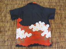 画像4: 着物アロハシャツ　Sサイズ　＃７７１ (4)