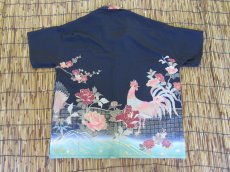 画像4: 着物アロハシャツ　XLサイズ　＃７７２ (4)
