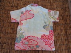 画像4: 着物アロハシャツ　Lサイズ　＃７９６ (4)