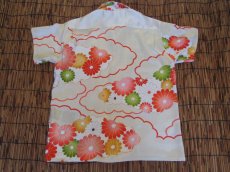 画像4: 着物アロハシャツ　Lサイズ　＃７９４ (4)