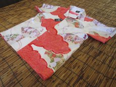 画像1: 着物アロハシャツ　Sサイズ　＃８００ (1)