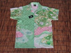 画像2: 着物アロハシャツ　Sサイズ　＃８０１ (2)
